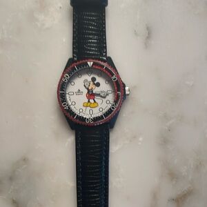 Lorus Mickey Mouse Watch with Black and Red Accents